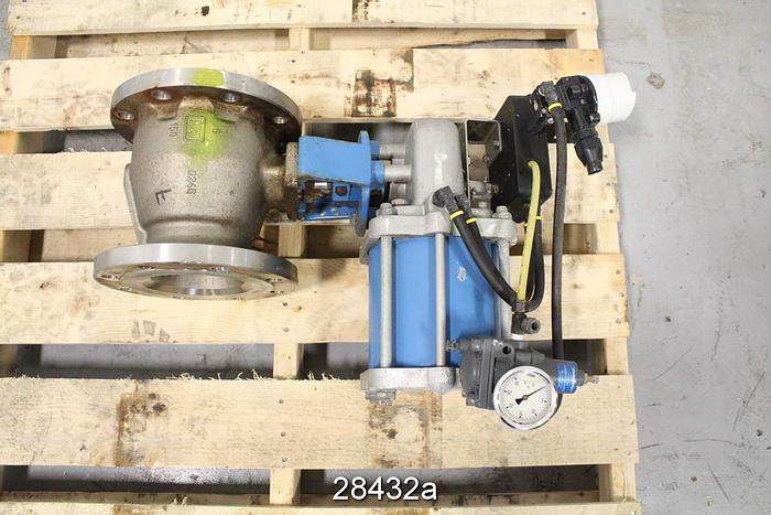 Used Neles Jamesbury 6-7150-31-3600-ttt2 Ball Valve, 6", 316 Stain #28432