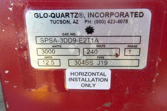 Used Heater, Immersion, Glo-Quartz, 304 S/st, #C744061