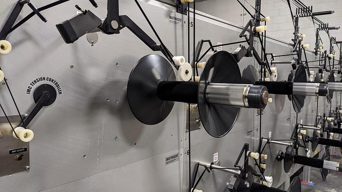 Used INDEPENDENT MACHINE CO 14 HEAD SPOOLING SYSTEM