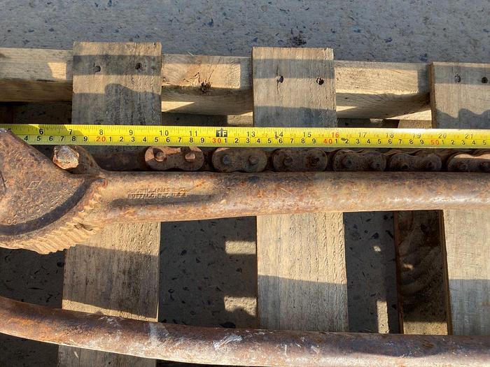 Used J H Williams Vulcan Superior 52" Chain Pipe Wrench