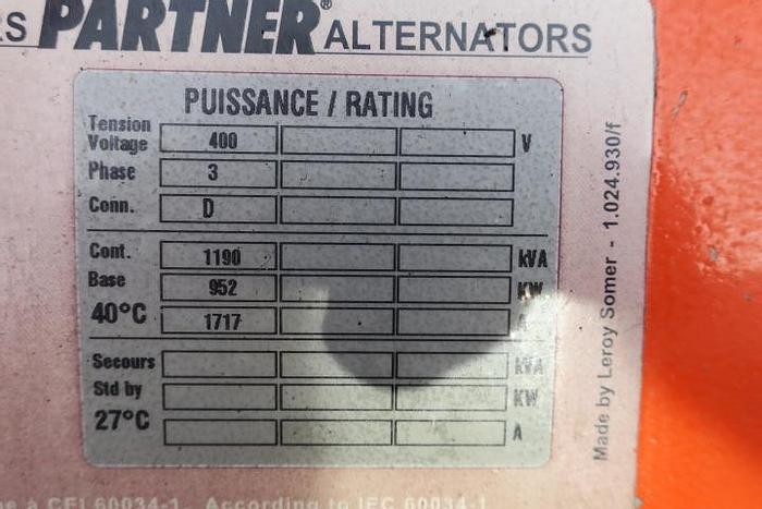 Used 2008 Guascor SFGLD560 - 952 KWe