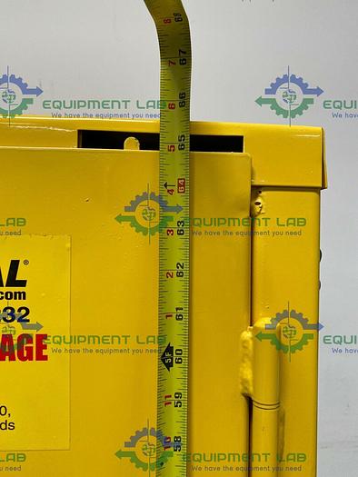 Used JustRite BS60 60 Gallon Flammable Cabinet 65"x 34"x 34" Manual Close