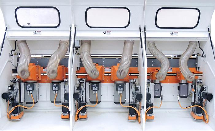 Voorwood A2517 Double End Tenoner, Quick Change, HSK or Stacked Tooling, Part Feeding up to 5' Long