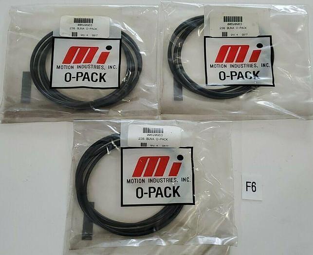 *NEW* LOT OF 3 BAGS (4 Rings/Bag) Motion Industries 238 Buna O-Packs + Warranty!