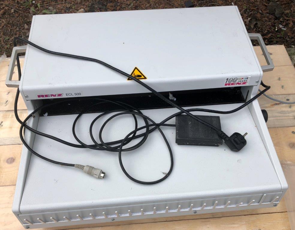 Used Renz ECL 500 electric closing machine for wire comb bindings