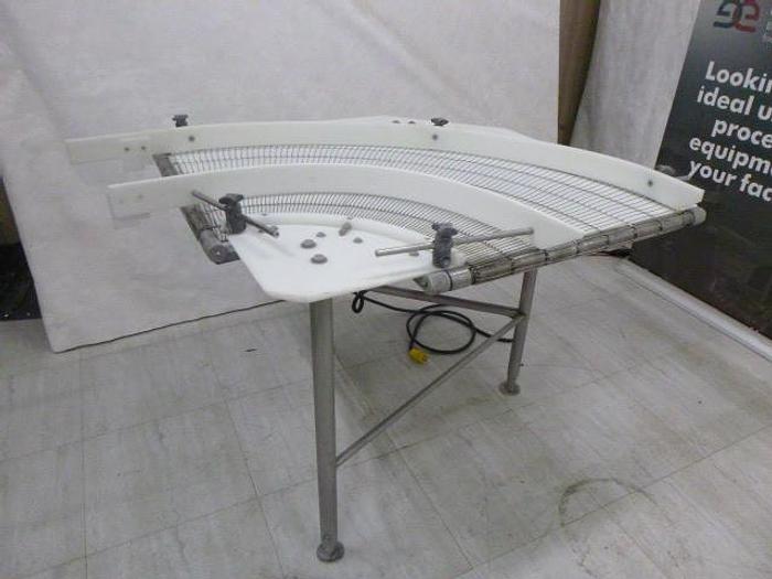 Used Wire Belt 90 Degree Turn, Left-Hand, 24" Product Belt