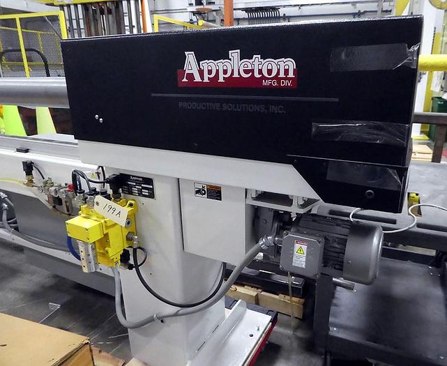 Used 132" APPLETON MODEL P510 PROGRAMMABLE AUTOMATIC CORE CUTTER MFG. 2012
