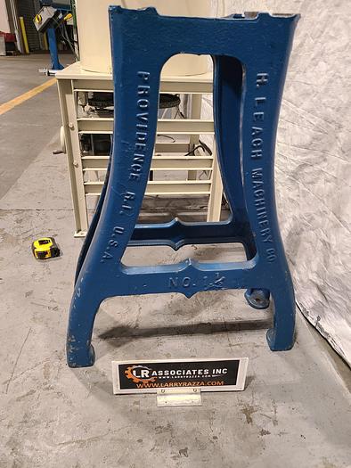 Used Cast Iron Vintage Steel Legs Steam Punk original 1940 Era Made in the USA 2 in a set