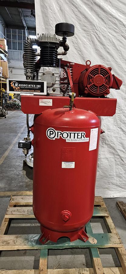Used GENERAL AIR PRODUCTS NCP-2200D-4B AIR COMPRESSOR PACKAGE – 7.5 HP – 60 GALLON TANK – 200 PSI – AFTERCOOLER EQUIPPED