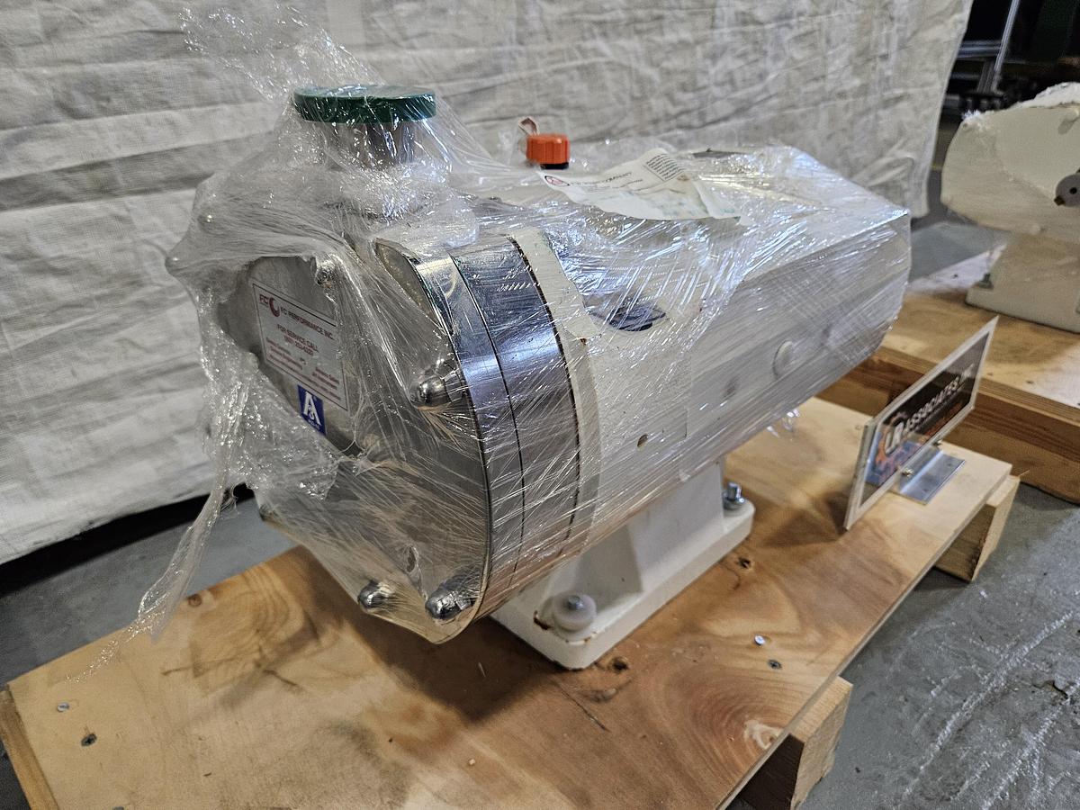 Used ALFA LAVAL STAINLESS STEEL SX4 ROTARY LOBE PUMP ULTRAPURE NARROW 2" TC DUPLEX SHAFT SC/SC SINGLE MECHANICAL R00 USP CLASS VI EPDM SEAL 70 PSI 