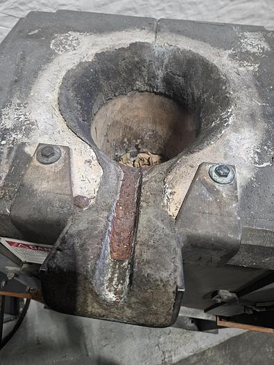 Used Inductotherm Induction Tilting Melting Furnace Inducto Model 100 Melt Silver Brass 