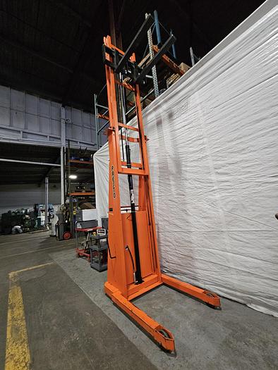 Used Presto BT8127-MOD Electric Lift Truck 126 inch high lifting 200 Lbs. Manual Drive