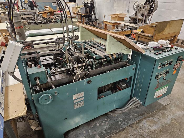 Used FMC CRATHERN MODEL 4028 TRANSPARENT BOX MAKING MACHINE