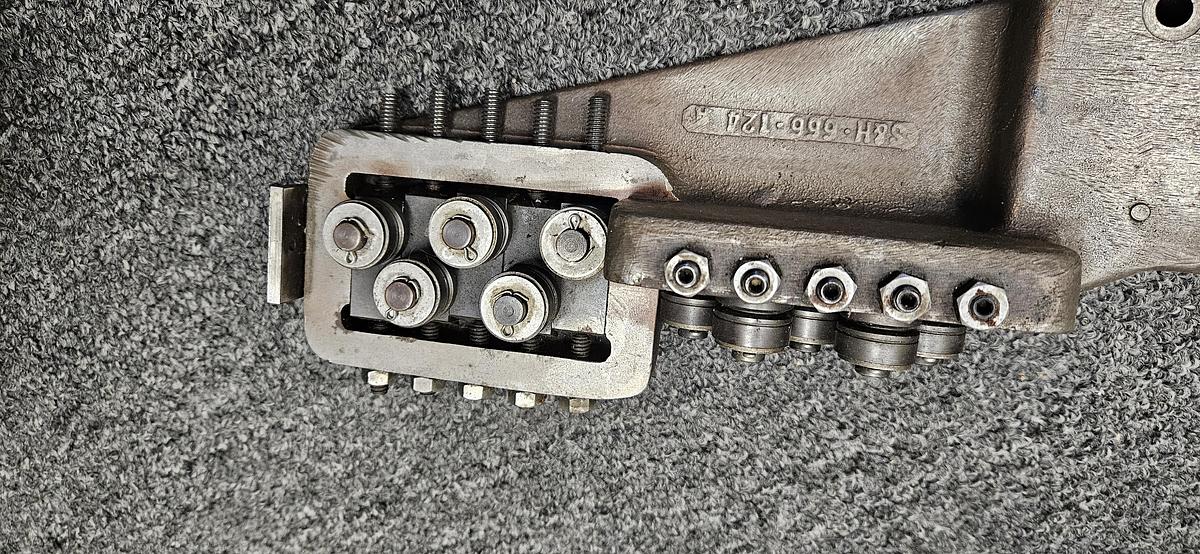 Used Wire Stock Straightener Multi Roll 90 degree transition 2 Plane Brass Steel Silver