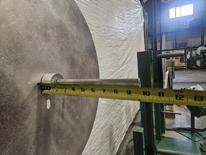 Used TWO Durant Motorized Braking Stock Reel Payoff with Coil Feed Sensors