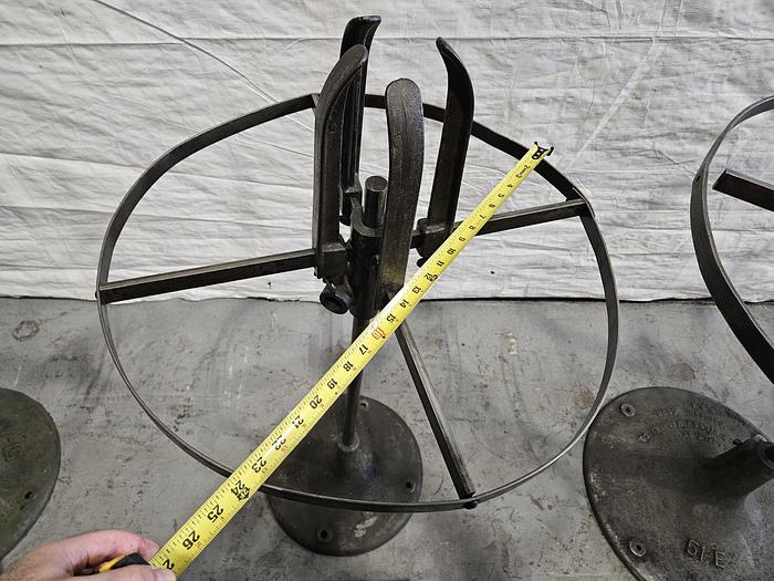 Used Littell 24 inch Reel Payoff for feeding metal stock to power punch press