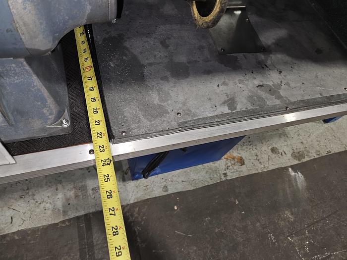 Refurbished Double Head Polishing Buffing Self Contained Machine with Dust Collector 220V 3450 RPM