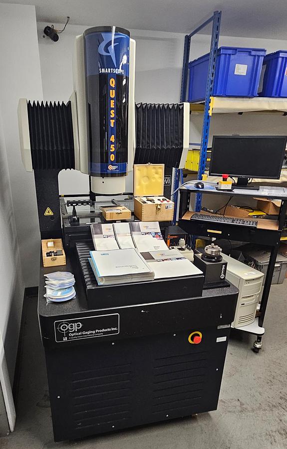 Used OGP Quest / Vantage 450 CMM Smart Scope Optical Laser Gauging Measuring Machine Auto Measurement with Rotary Table & Probe