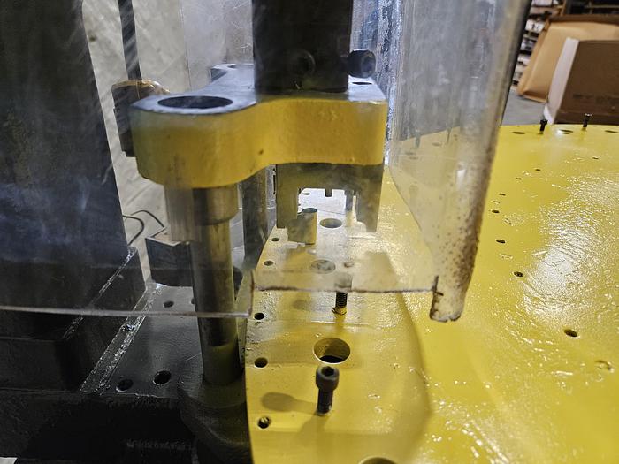 Used Hugold Automated Stamping Crimping Air Press with Rotary Table and Tooling