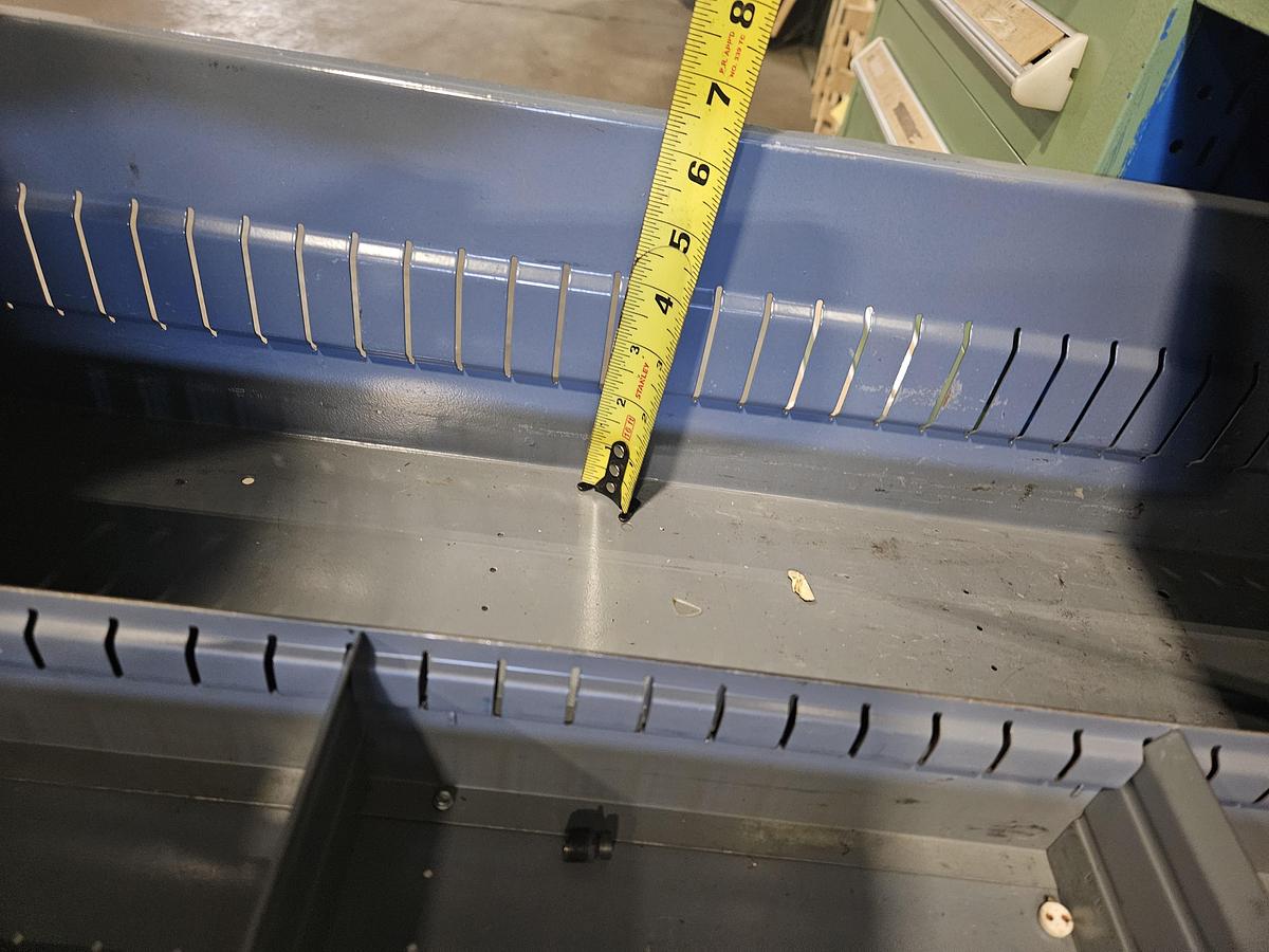 Used STANLEY VIDMAR 40" x 25" HEAVY-DUTY MODULAR STORAGE CABINET – 6 DRAWERS – INDUSTRIAL TOOLROOM – EXCELLENT CONDITION