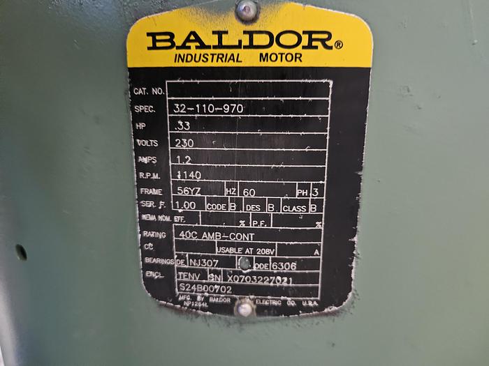 Used Sweco 1.2 Cubic Ft Vibratory Finisher 220V 3 Phase Polish Debur