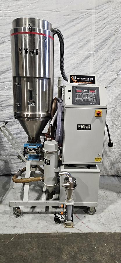 Used DRI-AIR HPD-4 HIGH-PERFORMANCE DESICCANT RESIN DRYER – RH150 150 LB STAINLESS STEEL HOPPER – DIGITAL DEW POINT CONTROL – 480V 3 PHASE – TESTED