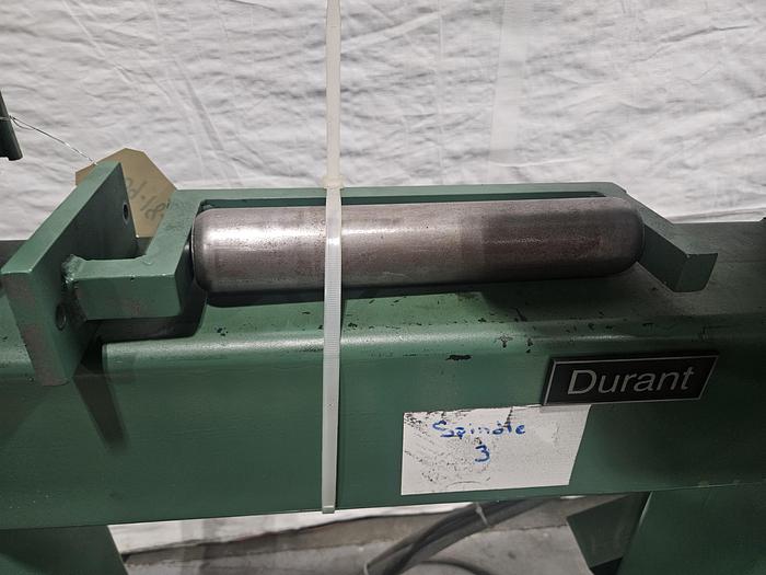 Used TWO Durant Motorized Braking Stock Reel Payoff with Coil Feed Sensors