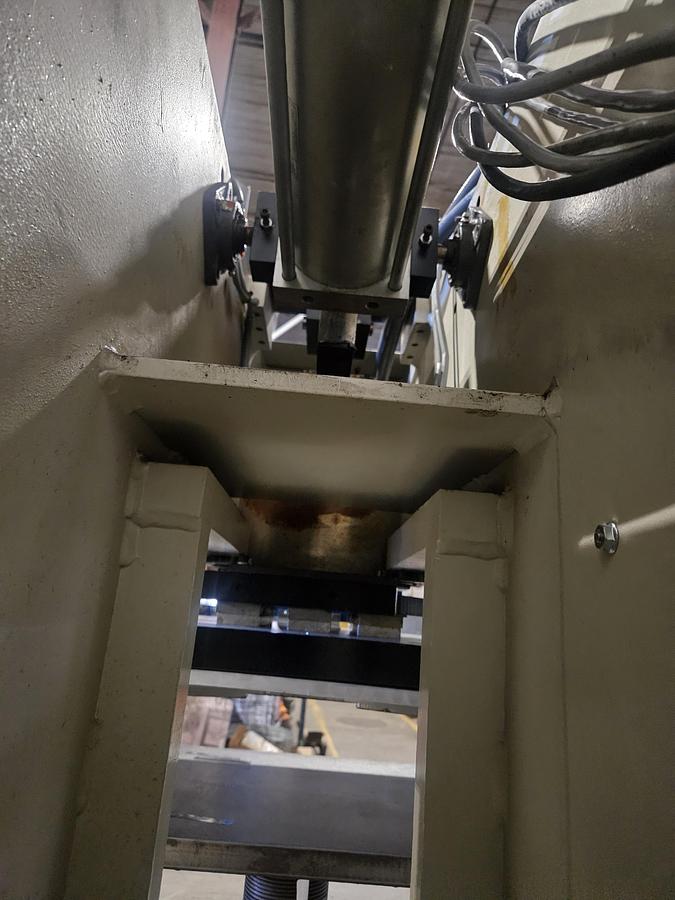 Used KF8500W LINEAR WEDGE AIR-OPERATED HOT STAMPING MACHINE PRESS... TESTED & RUNNING EXCELLENT 220V 1 Phase 