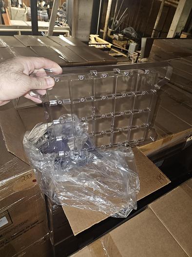 Used Vacuum Formed Trays Clear Plastic 20 Cavity 9 1/2" x 13"  (2" x 2" size per cavity) 31,000 Trays
