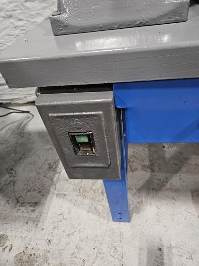 Used Buffing Polishing Machine Double Baldor Motors with Hoods & Bench 220V 3 Phase