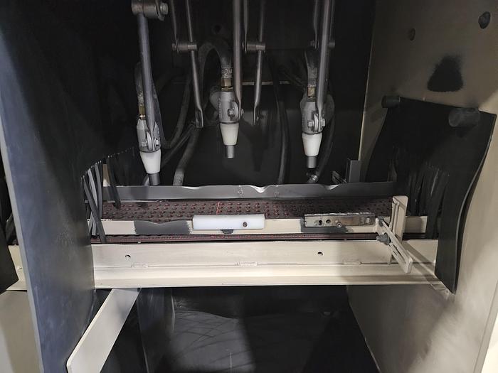 Used Empire Automatic Inline Conveyer Sand Blasting Machine Complete System Model # IL 885