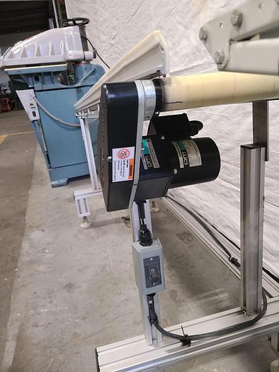 Used Automation Motorized Conveyer 7 Feet by 12 Inches Adjustable Legs 110 Volts