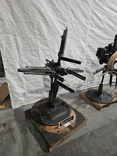 Used Littell 45 Inch Reel Payoff for feeding metal stock to power punch press