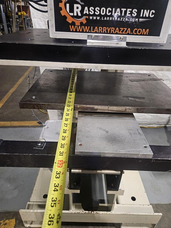 Used KF8500W LINEAR WEDGE AIR-OPERATED HOT STAMPING MACHINE PRESS... TESTED & RUNNING EXCELLENT 220V 1 Phase 