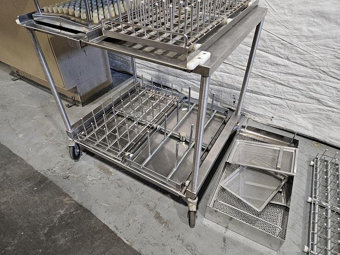 Used Stainless Steel Industrial Dishwasher Racks that fits AMSCO 400