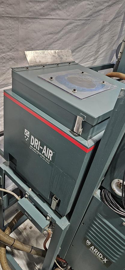 Used DRI-AIR ARID-X 35 HPPD HIGH-PERFORMANCE DESICCANT RESIN DRYER – DIGITAL DEW POINT CONTROL – 480V 3 PHASE – TESTED