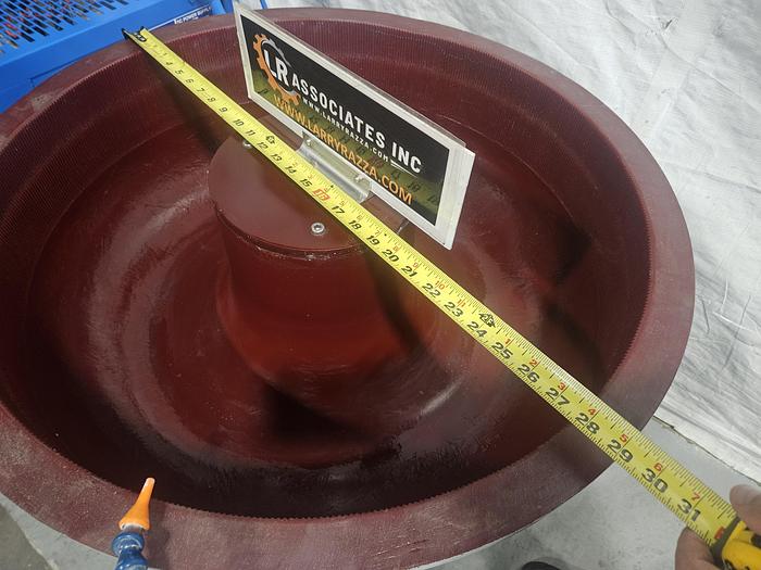 Used Vibratory Finishing Machine Tumbler 2 Cubic Foot 110V Debur Polish Metal & Plastic TESTED & RUNS EXCELLENT!