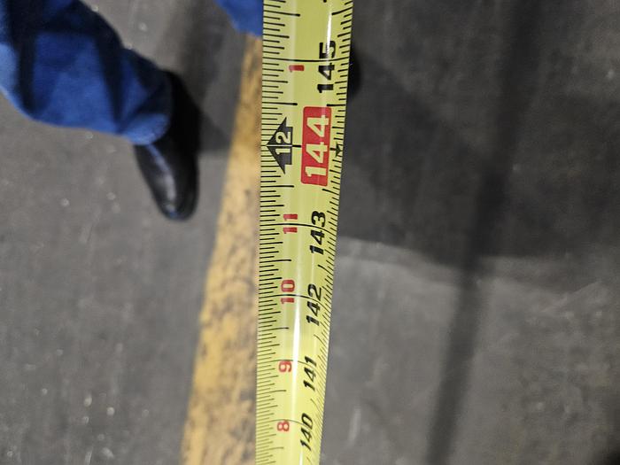 Used 350 Gallon Super Heavy Duty Stainless Steel Horizontal Holding Tank Rated at 300F to -20F @ 90 PSIG Built in 2010