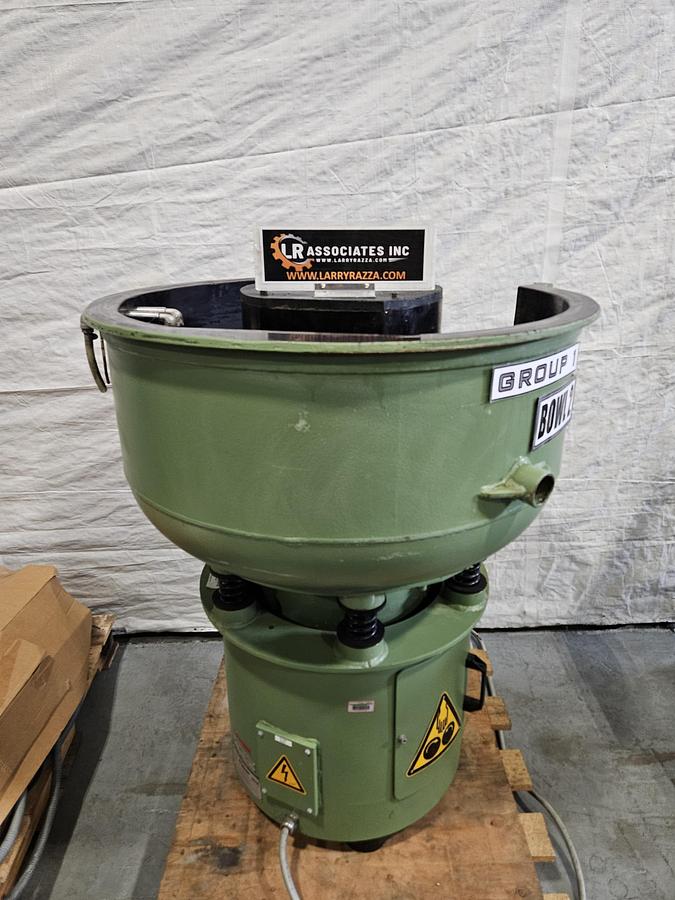 Used RÖSLER R125 EC RUBBER-LINED VIBRATORY FINISHING MACHINE – APPROX. 3 CU. FT. WORKING CAPACITY – 460V 3 PHASE – MADE IN GERMANY – TESTED