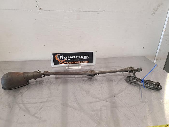 Used 30 Inch Work Light Industrial Steam Punk Lamp Machine Articulating 110V