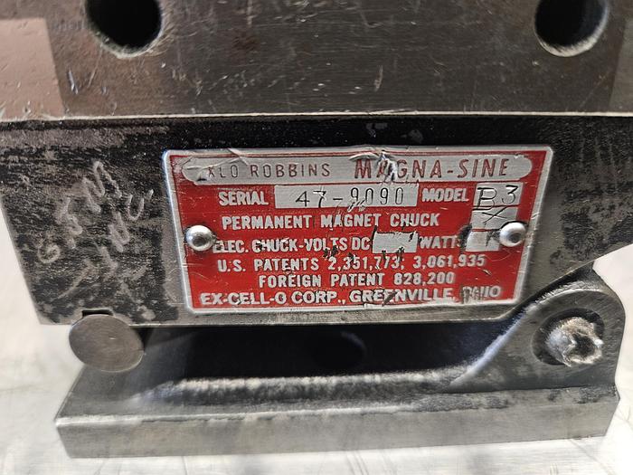 Used Magnetic 4 x 4 Inch XLO Robbins Magna Sine Vise