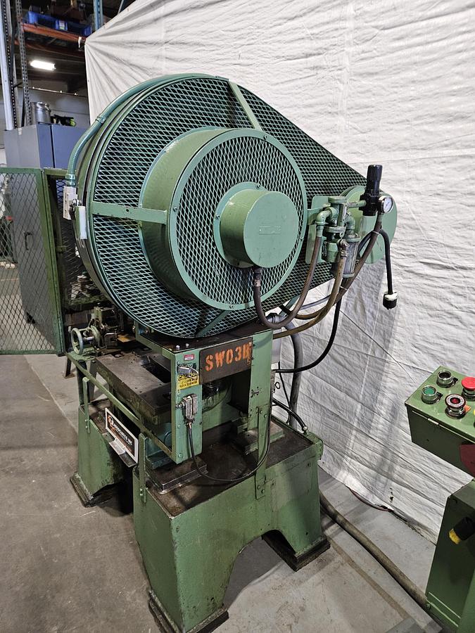 Used Perkins 20 Ton Punch Press with Enclosure High Speed Stamping Press