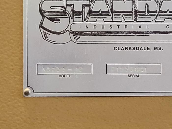 Used Standard Metal Brake Model AB 200 with Back Gauge  Serial Number F100321291