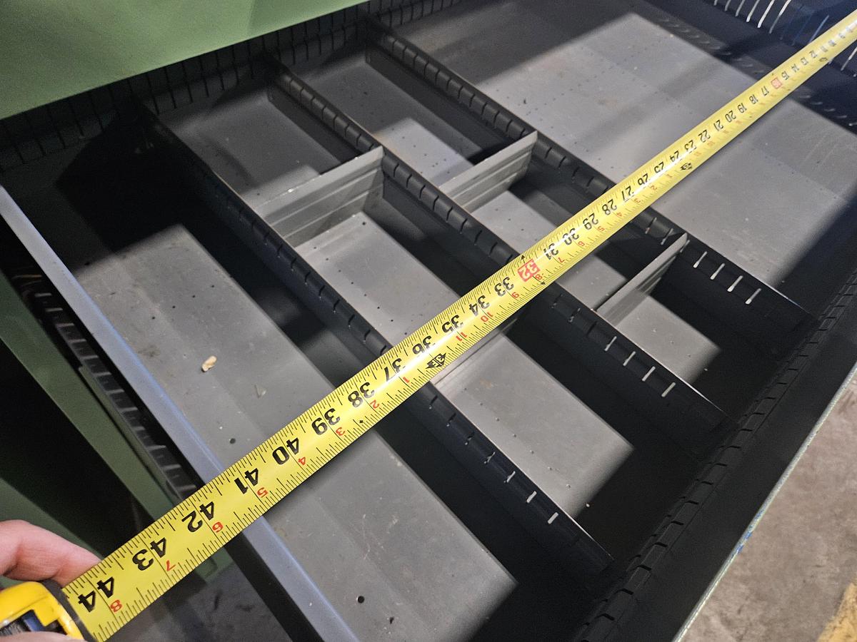 Used STANLEY VIDMAR 40" x 25" HEAVY-DUTY MODULAR STORAGE CABINET – 6 DRAWERS – INDUSTRIAL TOOLROOM – EXCELLENT CONDITION