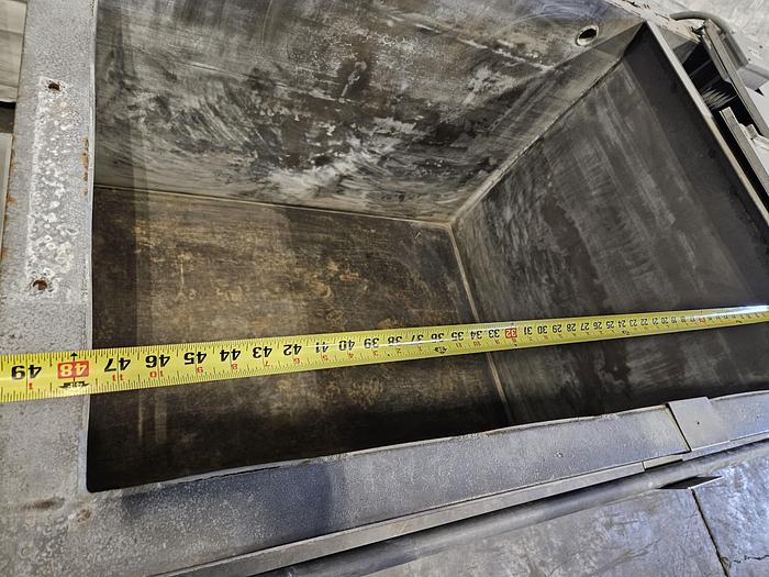 Used Stainless Steel Dipping / Holding Tank 8 Feet long x 36" wide x 36" deep two 4 foot chambers
