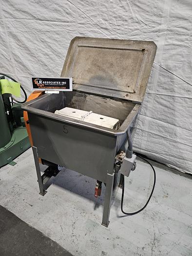 Used Greco Wet Tumbler Rotary Finishing Machine Polish Metal Automatically 110V 