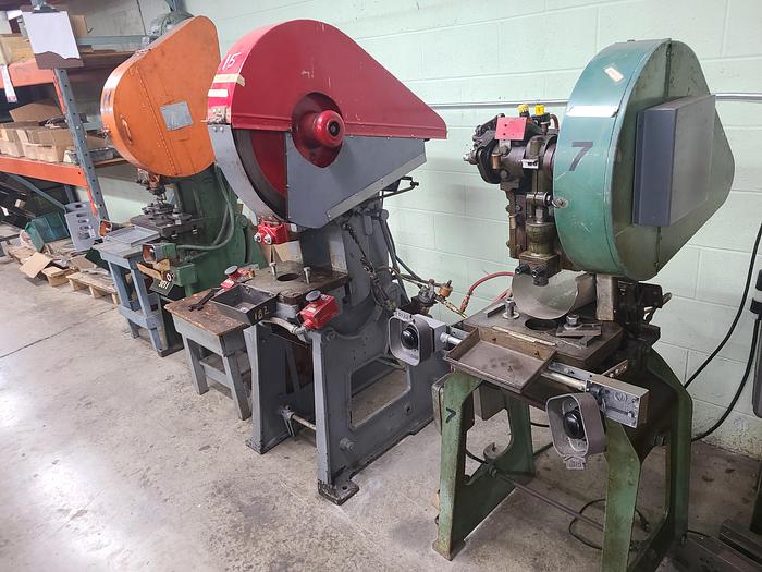 Used Well Established Stamping Company Liquidation Sale!!!... Punch Presses, Tool Room Equipment, Tooling & Brass/Copper Stock, ALL MUST GO!! !!