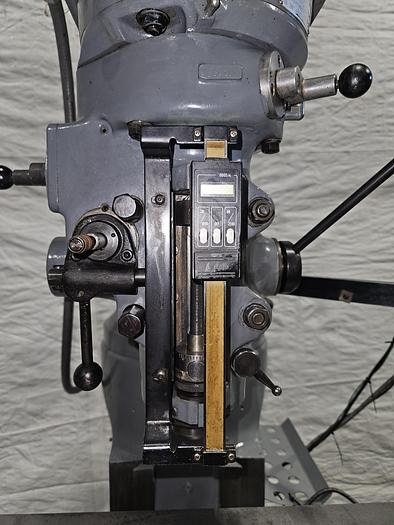 Used 2 HP Vari-Speed Bridgeport Milling Machine with Mitutoyo DRO Power Feed 230V 3 Phase