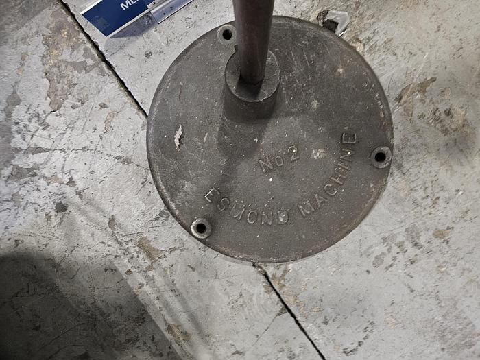 Used Littell 31 Inch Reel Payoff for feeding metal stock to power punch press