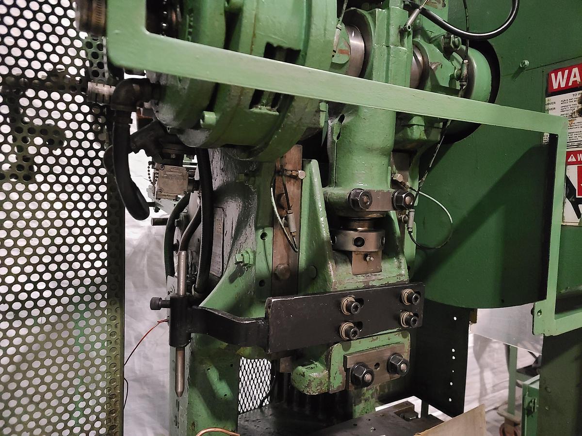 Used Perkins 20 Ton Stamping Press Air Clutch Air Brake Automatic Punch Pristine!
